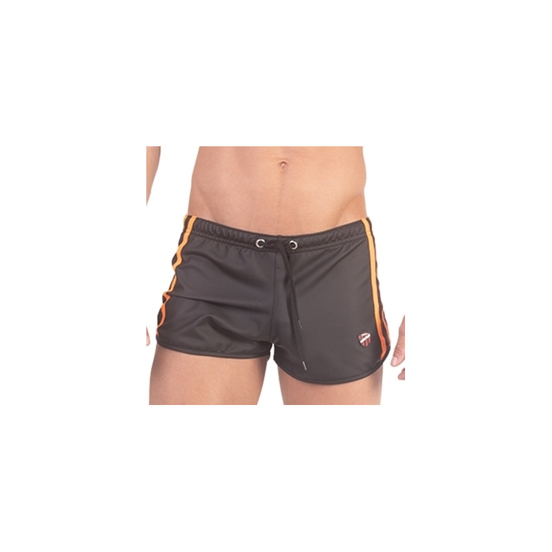 Barcode Berlin Short BYRON Laboratory Noir-Orange